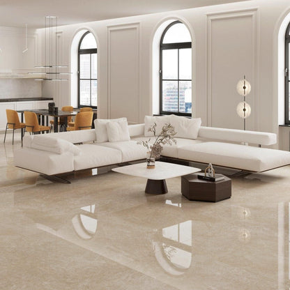 Greek Cream Polished Porcelain Tiles