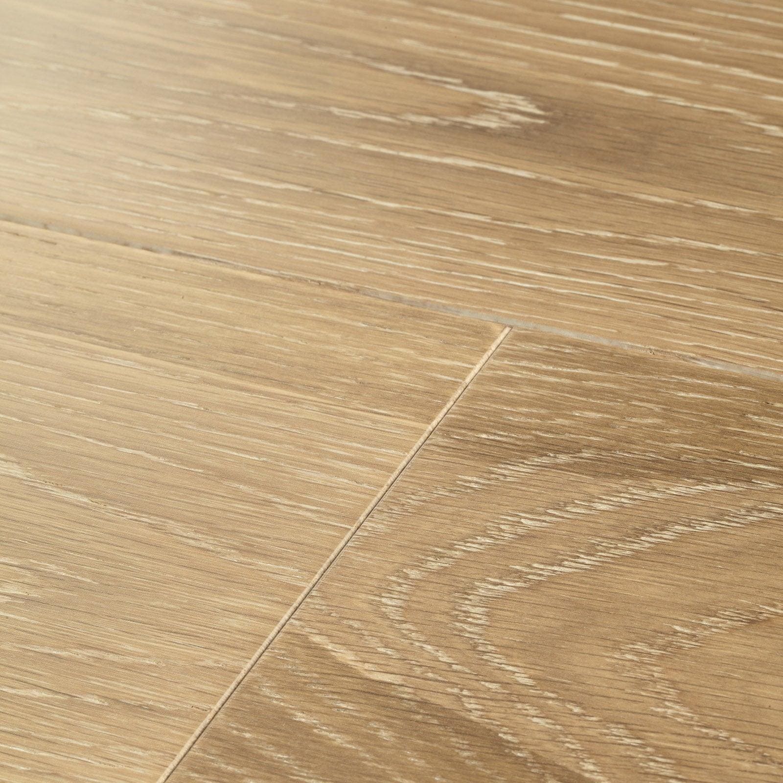 Harlech white smoked oak hardwood flooring in light oak with natural wood grain pattern and subtle knots