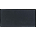 Black rectangular tile with matte slightly textured surface from hera metallica brick collection