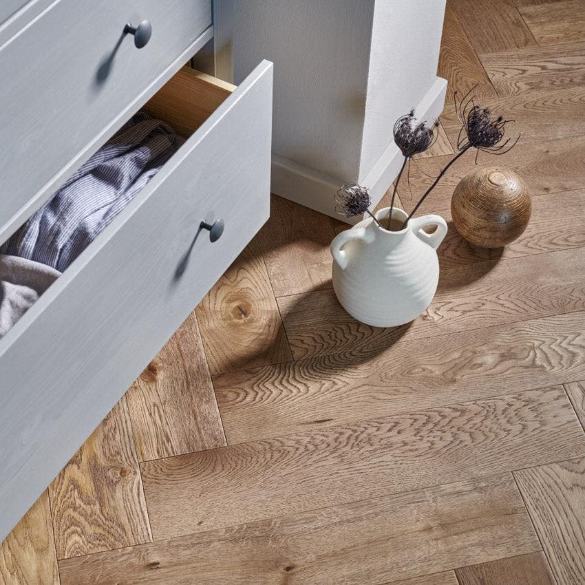 White ceramic vase with two handles and textured surface from highclere biscotti oak collection