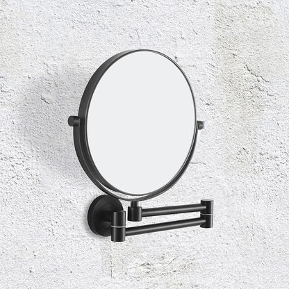 Hutton Reversible 5X Magnifying Wall Mirror Black