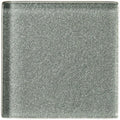 Hydrus Constellation Glass 100 x 100mm square metallic grey glass tile with a speckled textured surface