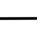 A sleek solid black rectangular indus clear highlight strip border for decorative edge accents