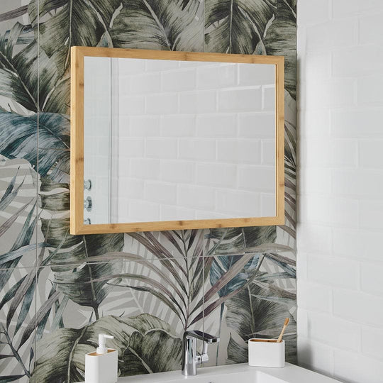Kenji Mirror Rectangular 60x80cm in Bamboo - alternate view