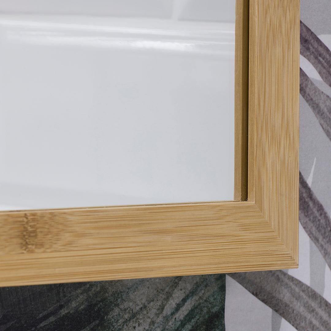 Kenji Mirror Rectangular 60x80cm in Bamboo – close-up detail (2)