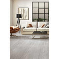 Kingfisher Willow grey wood-effect floor tiles with a natural wood-grain pattern