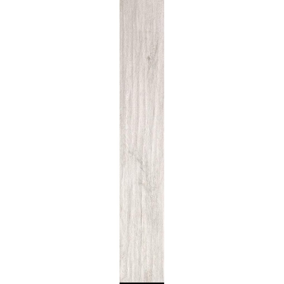 Lignum White Natural Rectified Glazed Porcelain light grey wood-effect porcelain plank tiles