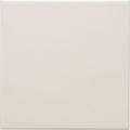 Cream-colored square ceramic Lily Satin Field tile with smooth glossy finish ideal for walls and floors