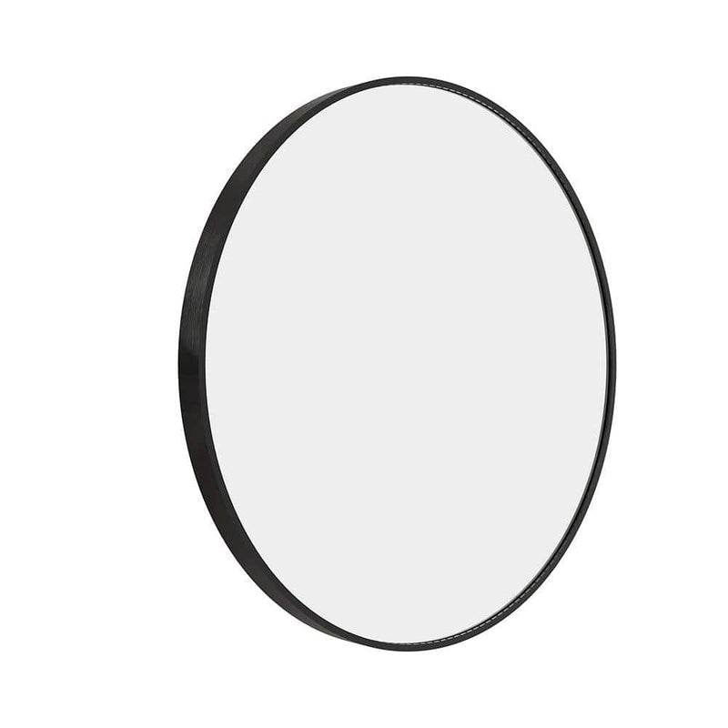 Lomax Round Mirror 70cm Black