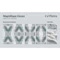 Magnifique porcelain ocean tiles with polished gray and teal oceanic veining for elegant flooring and wall cladding
