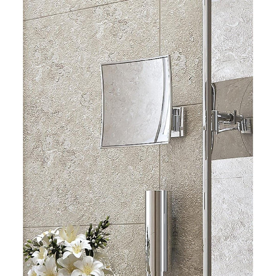 Maldive Square Magnifying Mirror Chrome