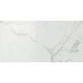 White marble tile marvel calacatta extra lappato 30 x 60cm with subtle gray veining and polished finish