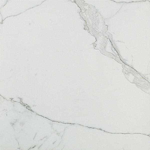 White marble tile marvel calacatta extra matt 60 x 60cm with subtle gray veining for flooring and walls