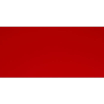 Solid crimson red rectangular glass banner mekong clear glass measuring 200 x 98mm for display use
