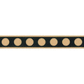Melbourne Border Buff Spot with Black black border tile with evenly spaced buff dots