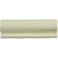 Cream-colored glossy ceramic tile with subtle wavy texture from mere torus moulding collection