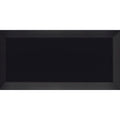 Black rectangular shelf metro black matt with smooth matte finish ideal for modern home or office storage