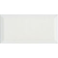 White rectangular ceramic tile metro blanco matt with a smooth glossy finish ideal for walls and floors