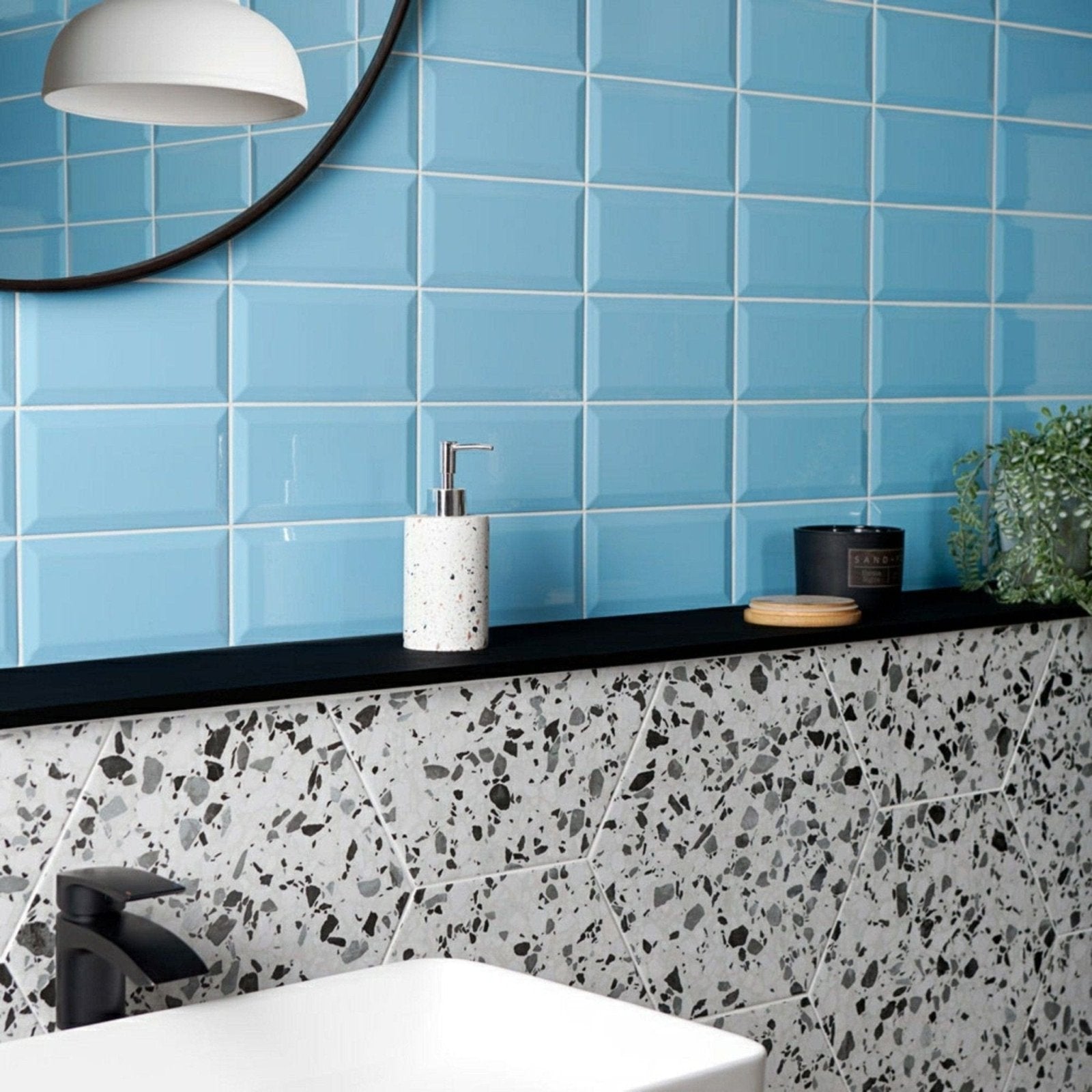 Metro Light Blue Gloss in a bathroom setting (2)