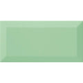 A rectangular matte-finished mint green ceramic tile with a subtle raised border from metro mint green gloss collection