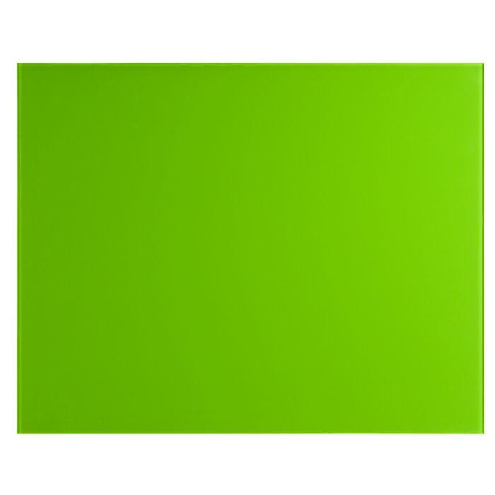 Mohaka 750x600 solid lime green rectangular glass splashback for kitchen wall protection and easy cleaning