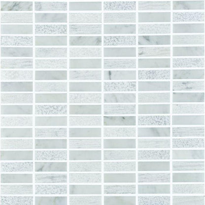 Nares Running Brick Marble Mosaic