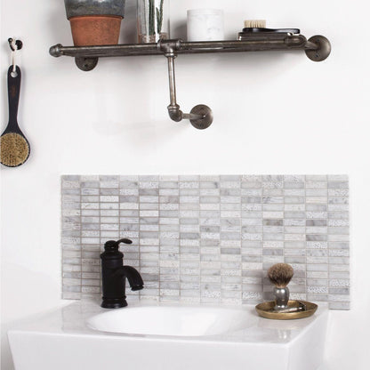 Nares Running Brick Marble Mosaic