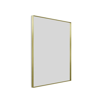 Newington Rectangular Mirror 100x80cm Brushed Brass