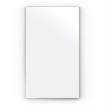 Newington Rectangular Mirror 120x70cm Brushed Brass