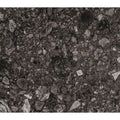 Norway Svart Matt dark grey terrazzo-effect tiles with a speckled stone surface