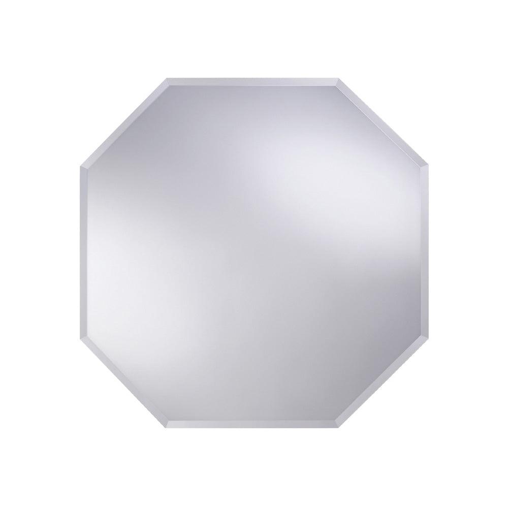 A sleek octagon mirror 60x60cm with a minimalist white frame and reflective surface for modern decor