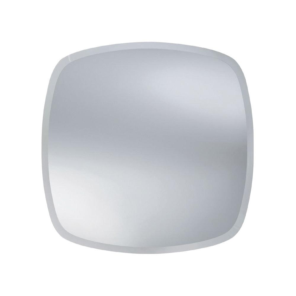 Orion mirror 70x70cm square-shaped mirror with softly rounded edges and a sleek metallic silver frame