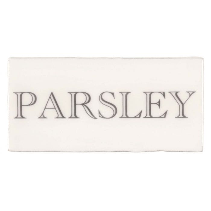 Parsley in Grey on Cotton - Hyperion Tiles