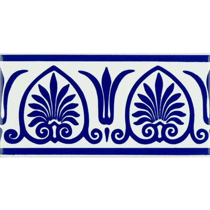 Parthenon Royal Blue On Brilliant White - Hyperion Tiles