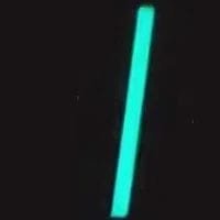 Perflex P30 Luminous Blue glow-in-the-dark grout sample glowing in the dark