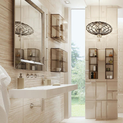 Pier Glass 2 Box Shelf Rectangular Black