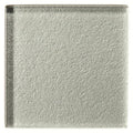 Silver metallic square tile with textured slightly rough surface from proteus metallica glass collection