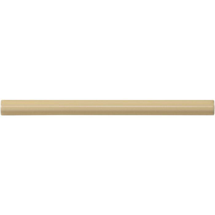 Beige cylindrical regency cream omega moulding pipe with smooth matte finish designed for decorative trim use
