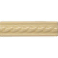 Regency Cream Rope Moulding cream-colored ceramic tile with twisted rope design for decorative trim use
