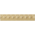 Regency cream scroll moulding cream-colored ceramic tile with raised rounded bead pattern along its length
