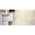 Cream-colored rectangular ceramic floor tiles with a subtle matte finish select crema matt 30 x 60cm