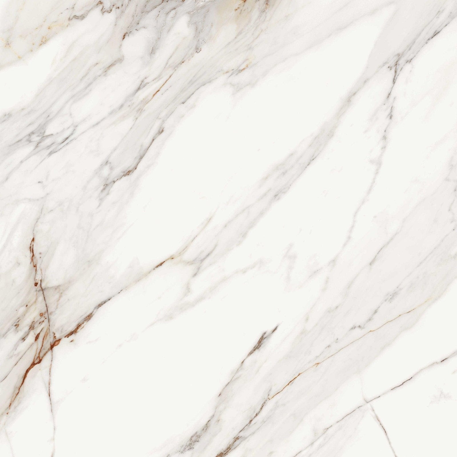 White marble serie corinto polished surface with elegant flowing gray and subtle brown veining for interior use