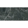 Serie saint denis polished dark green marble tile with swirling white veining and a polished finish