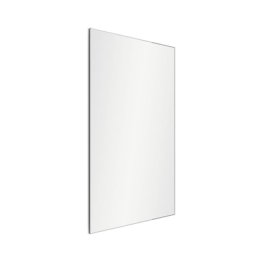 A sleek slim rectangular mirror with a thin metallic frame ideal for modern decor and wall mounting