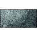 Dark gray textured tile with a subtle fibrous surface pattern in spun silk silver on black finish