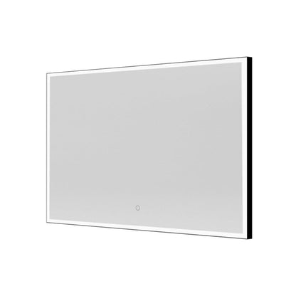 Tate Light Rectangular Mirror 120 Black