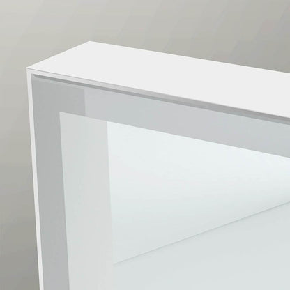 Tate Light Rectangular Mirror 50 White