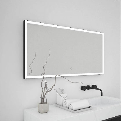 Tate Light Rectangular Mirror 60 Black