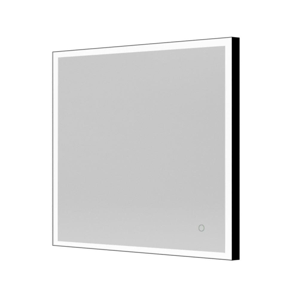 Tate Light Square Mirror 70 Black