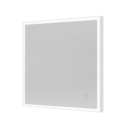Tate Light Square Mirror 70 White - Hyperion Tiles